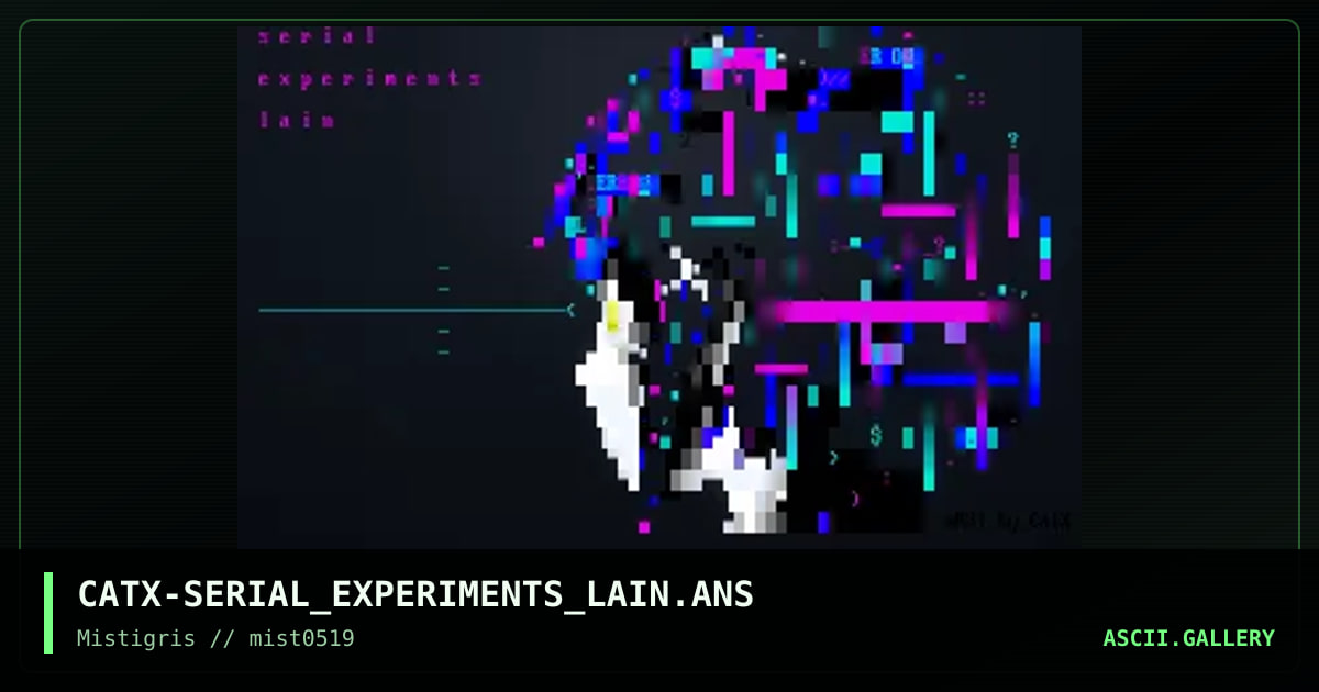 Serial Experiments Lain, by catx, 2019