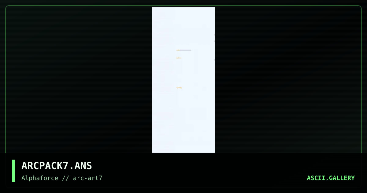 ARCPACK7.ANS, by dalton, 1998