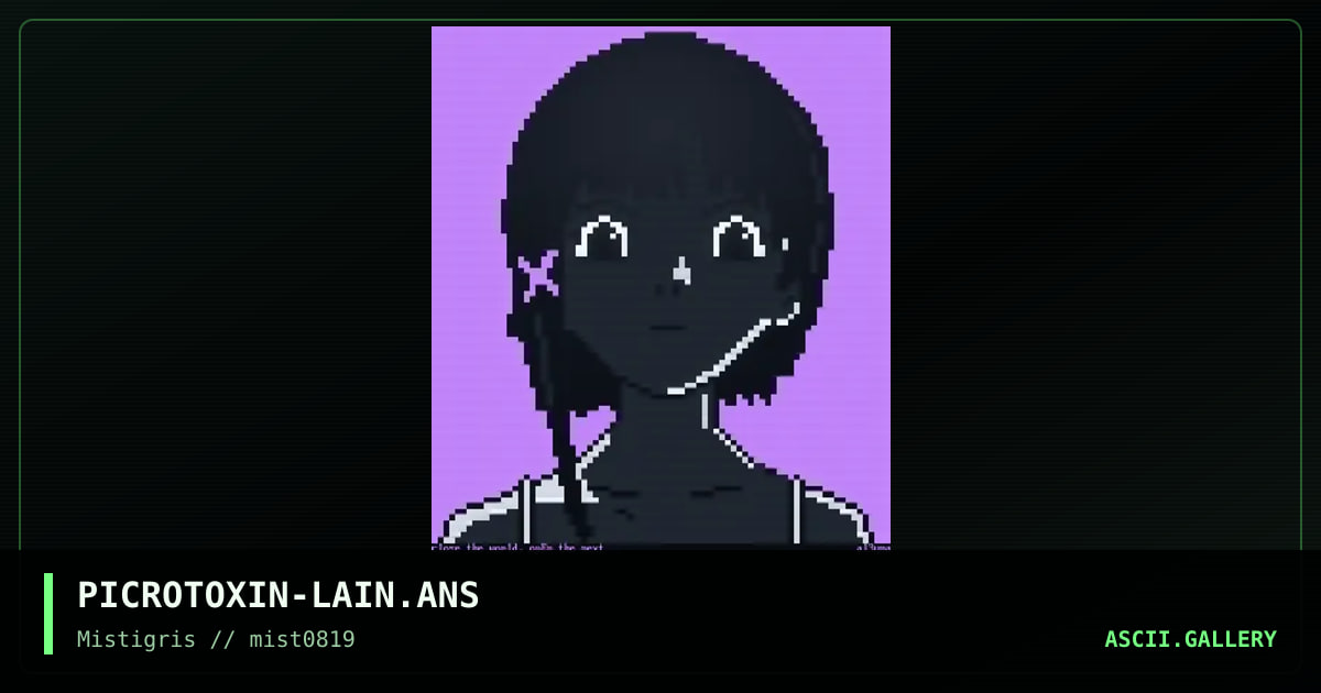 lain, by picrotoxin, 2019