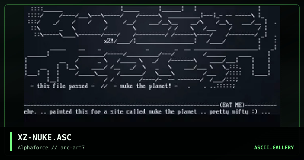 nuke the planet, by xzip, 1998