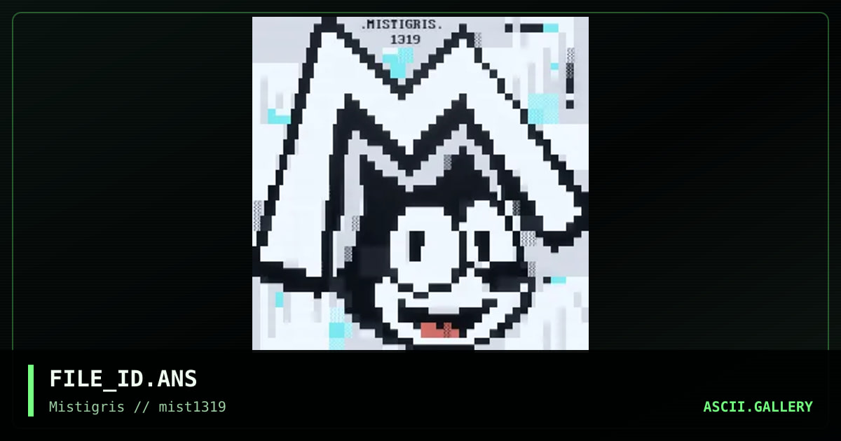 Mistigrix The Cat, by lda, picrotoxin, smooth, 2019