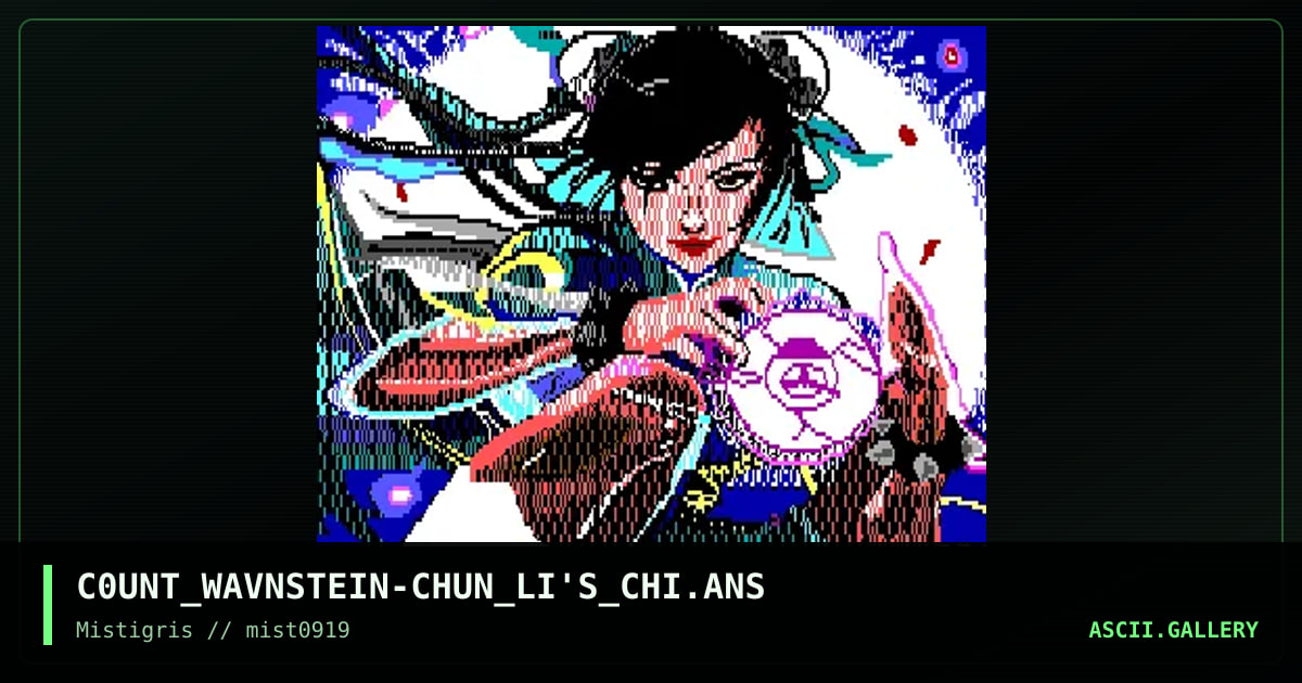 Chun Li's Chi, by c0unt wavnstein, 2019