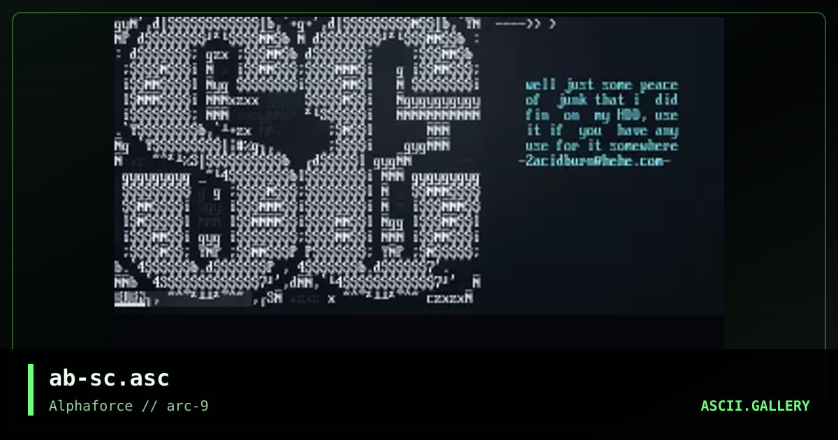 SC ?? #@||!@|##, by acid burn, 1998