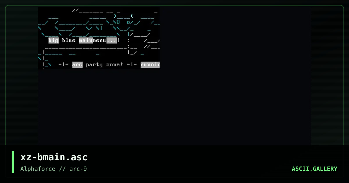 big blue main, by xzip, 1998