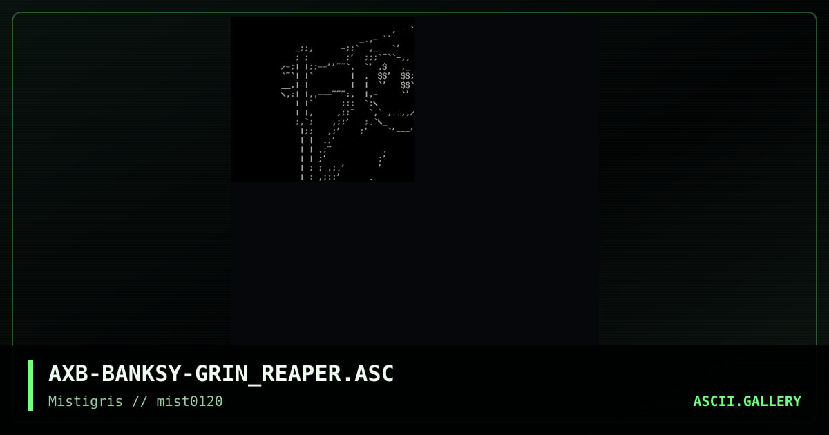 Grin Reaper, by axb, 2020