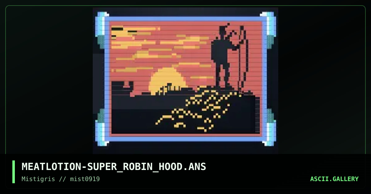 Super Robin Hood, by meatlotion, 2019