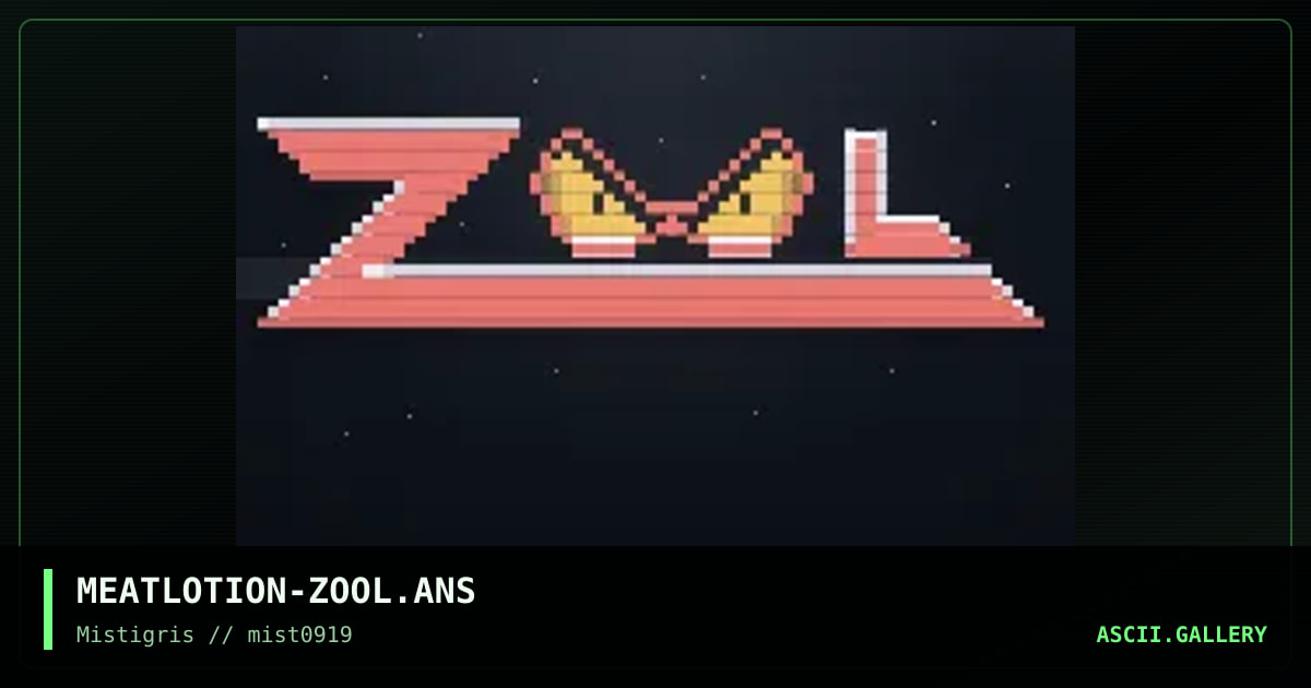 Zool, by meatlotion, 2019