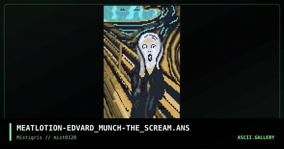 thE scrEAmIsh, by meatlotion, 2020
