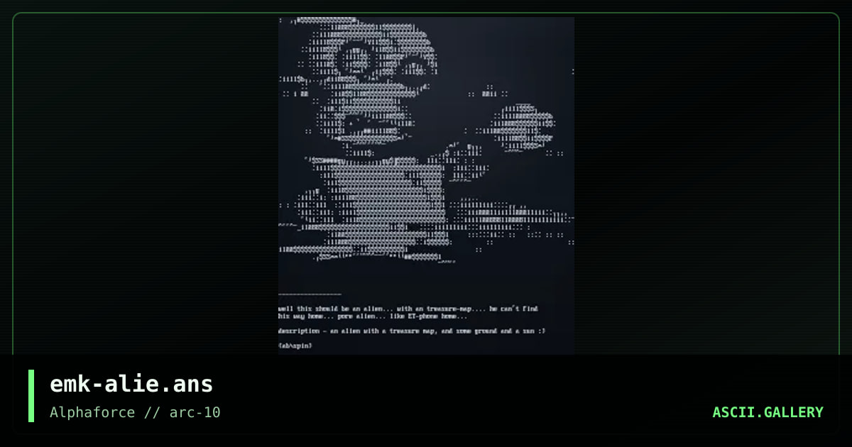 the lost alien...., by emok, 1998
