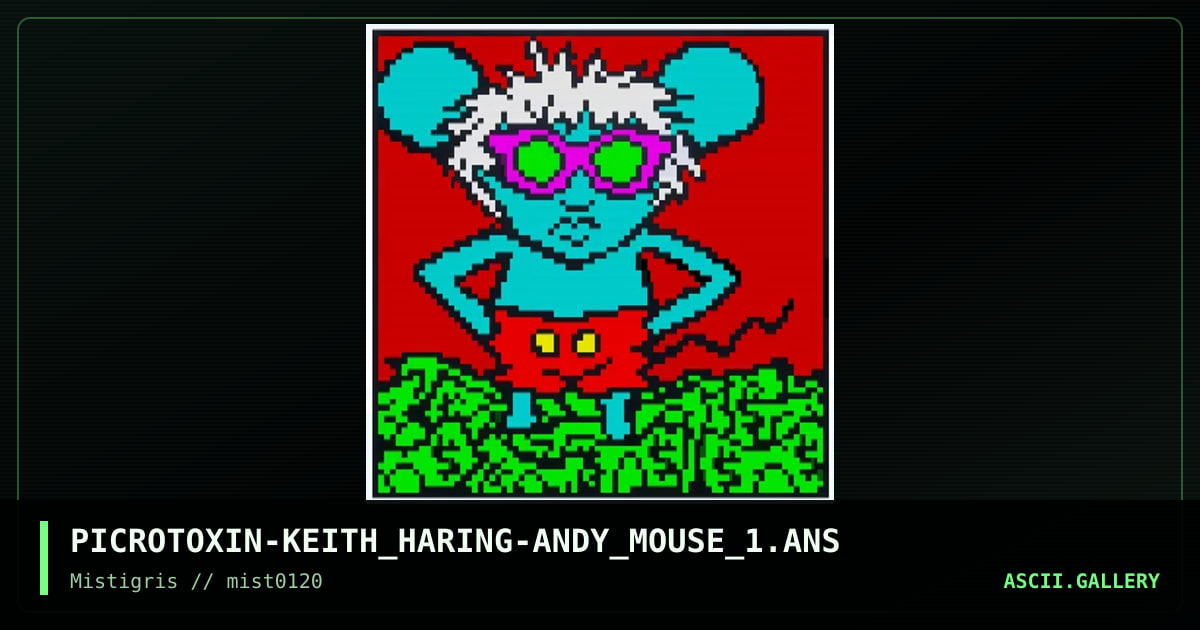 Andy Mouse 1, by picrotoxin, 2020