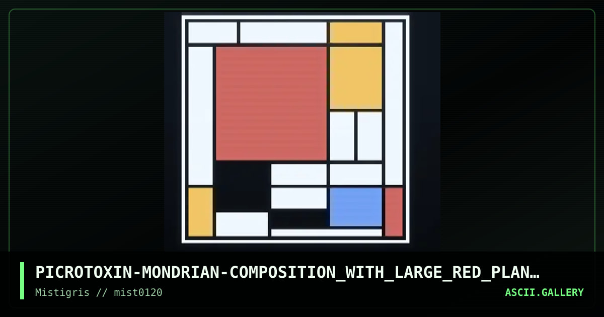 Composition with Large Red Plane..., by picrotoxin, 2020