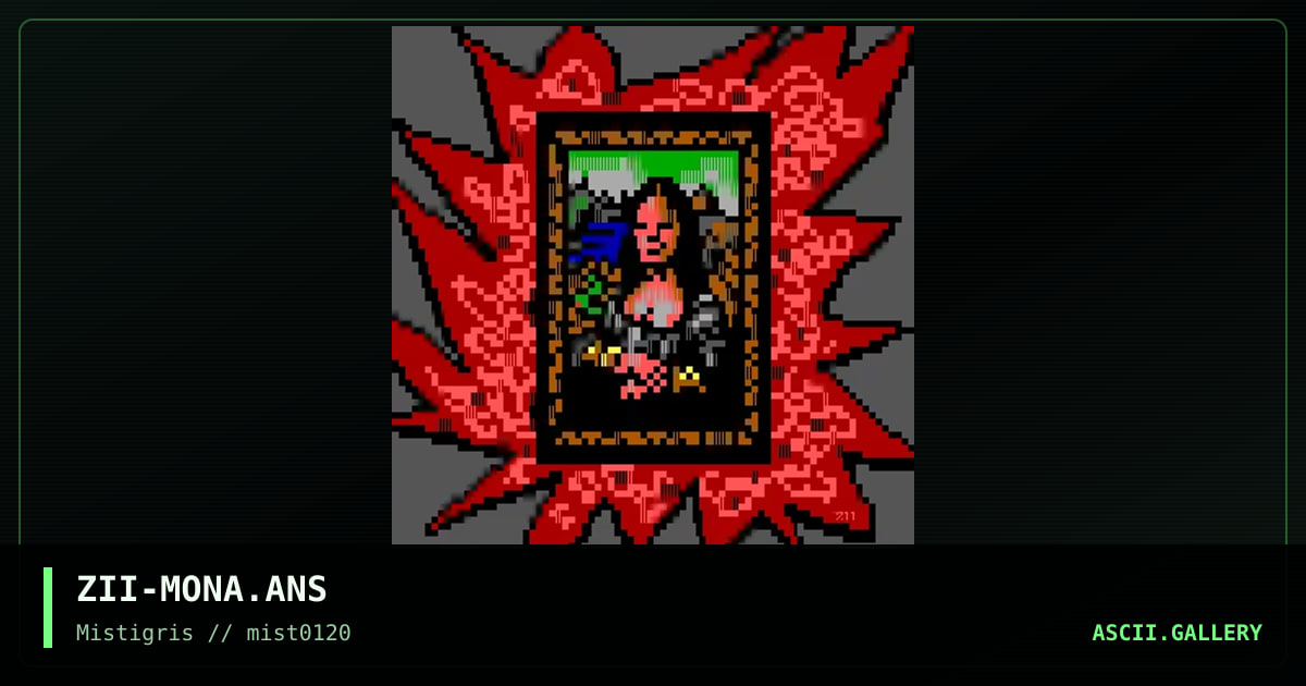 Tiniest Mona, by zeus ii, 2020