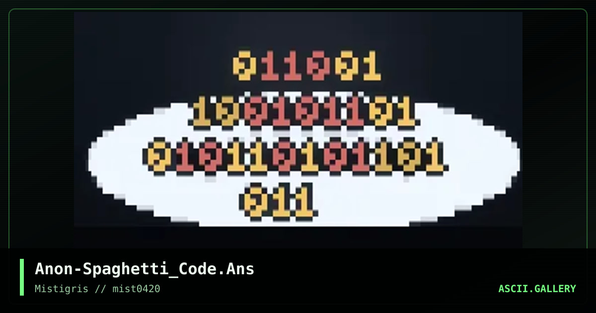 Spaghetti Code, by untagged, 2020