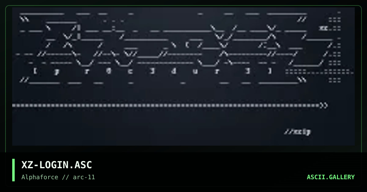 XZ-LOGIN.ASC, by xzip, 1998