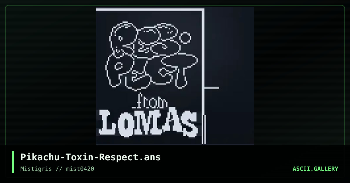 RESPECT from Lomas, by picrotoxin, 2020