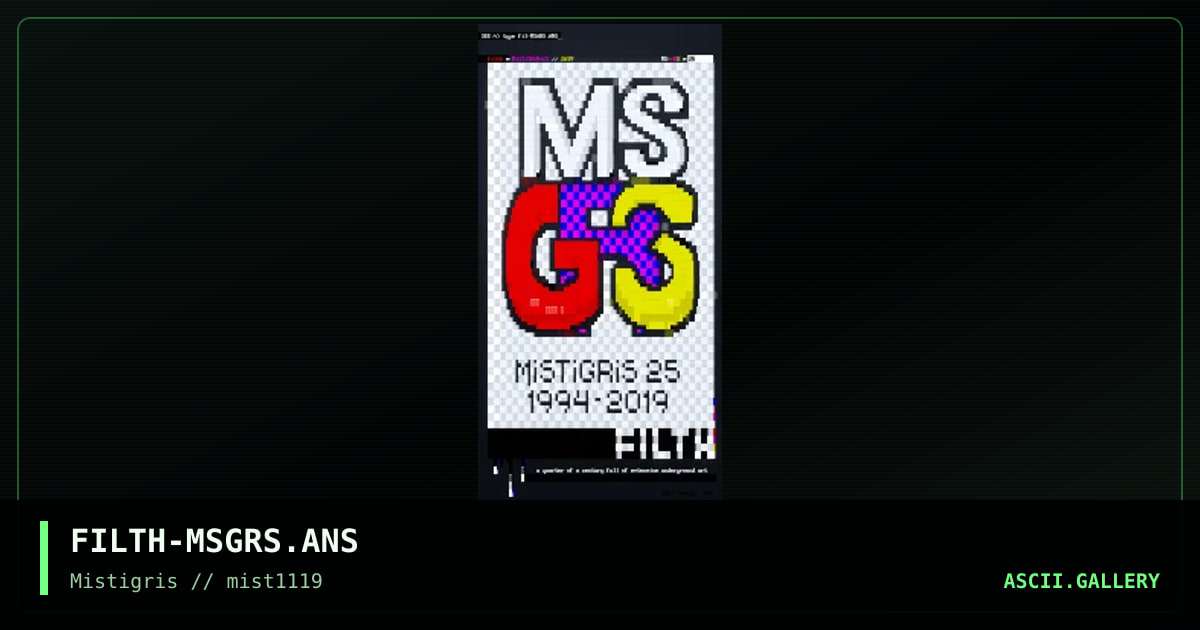MS-GRS, by filth, 2019