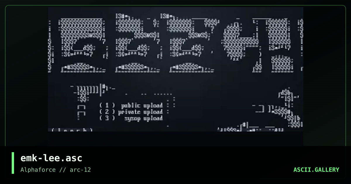 emk-lee.asc, by emok, 1999