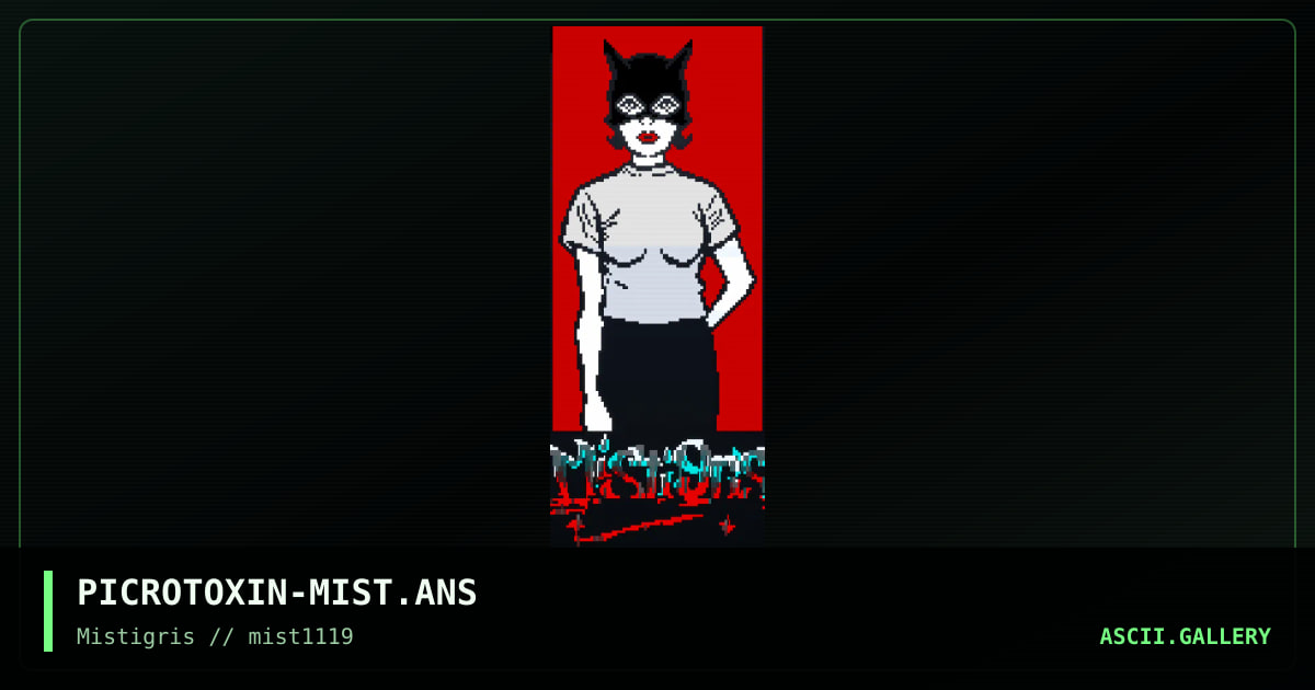 Mistigris promo, by picrotoxin, 2019