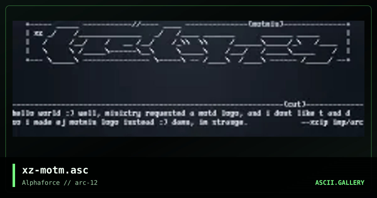 xz-motm.asc, by xzip, 1999