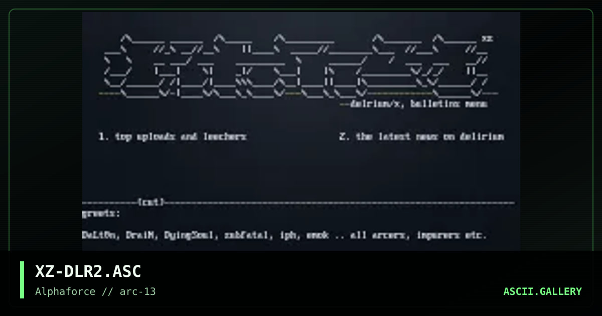 XZ-DLR2.ASC, by xzip, 1999