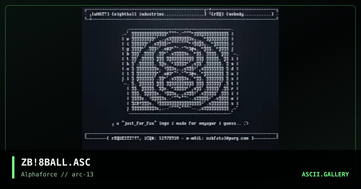 ZB!8BALL.ASC, by subfatal, 1999