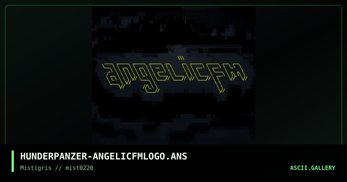 angelic.fm logo, by hunderpanzer, 2020