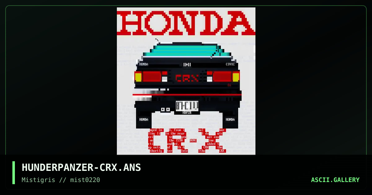 Honda CR-S, by hunderpanzer, 2020