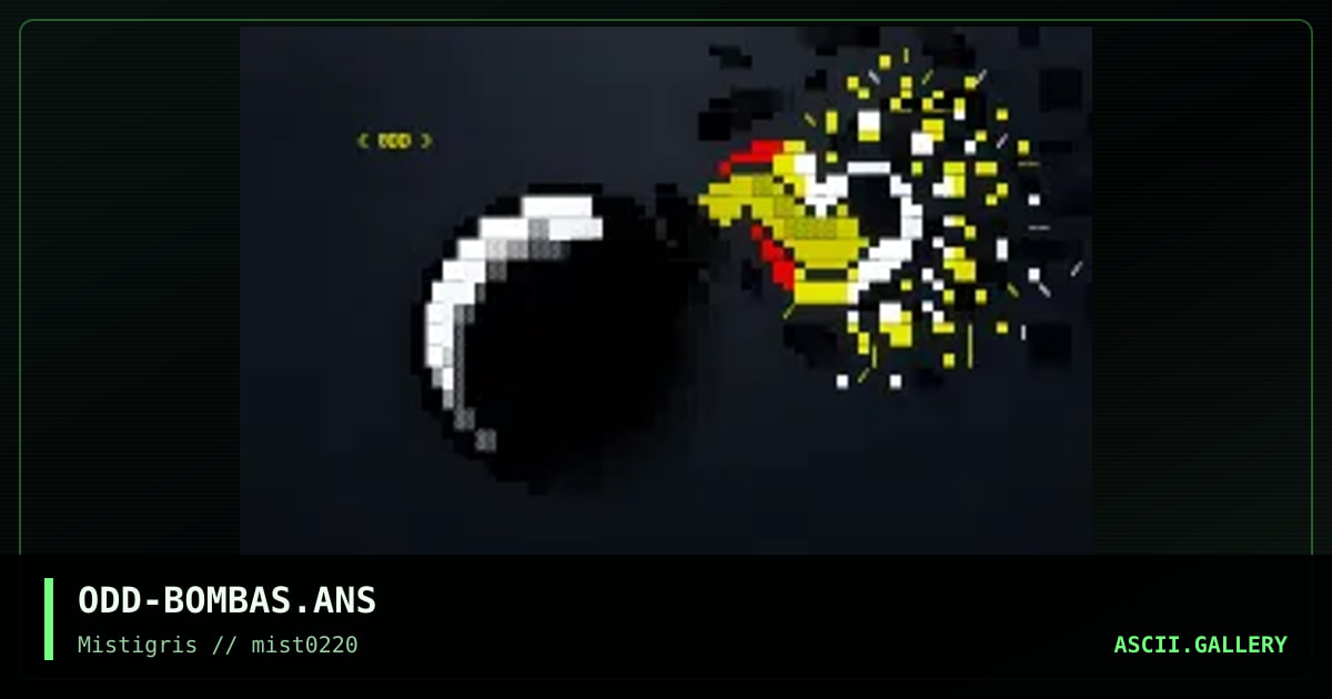 Bombas, by oddfirefox, 2020