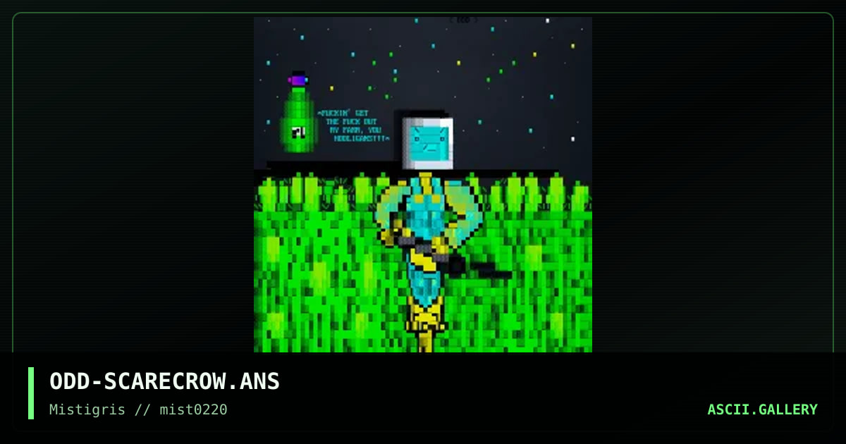 Scarecrow, by oddfirefox, 2020