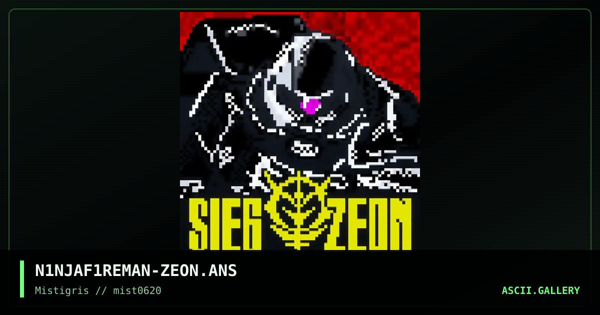 Zeon, by ninjafireman, 2020
