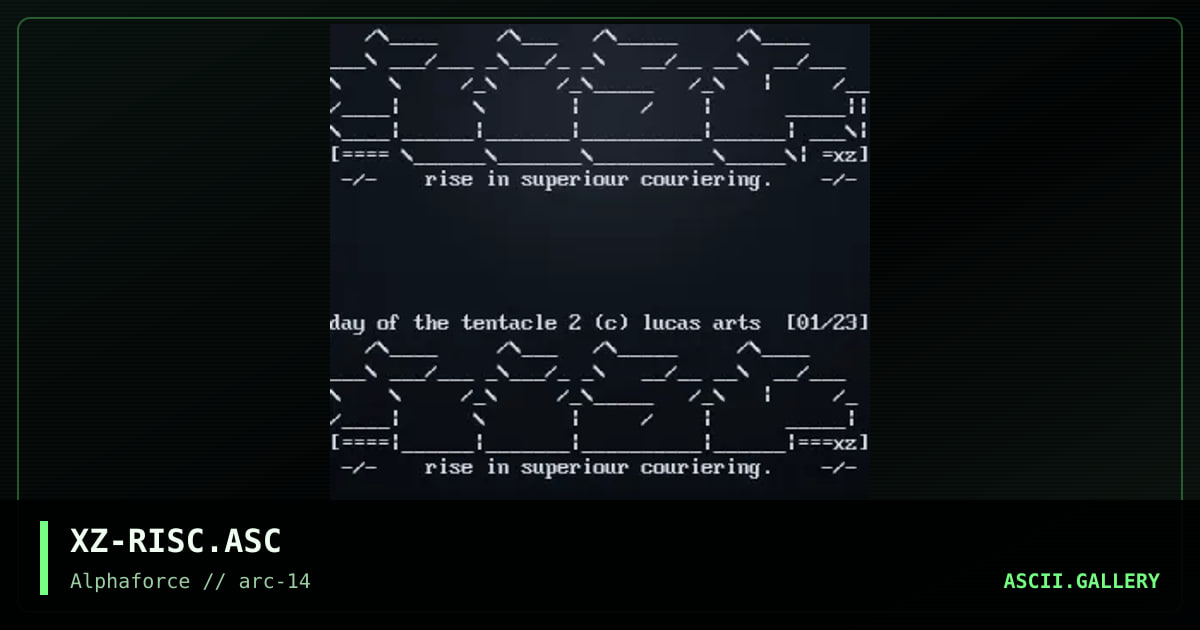 XZ-RISC.ASC, by xzip, 1999