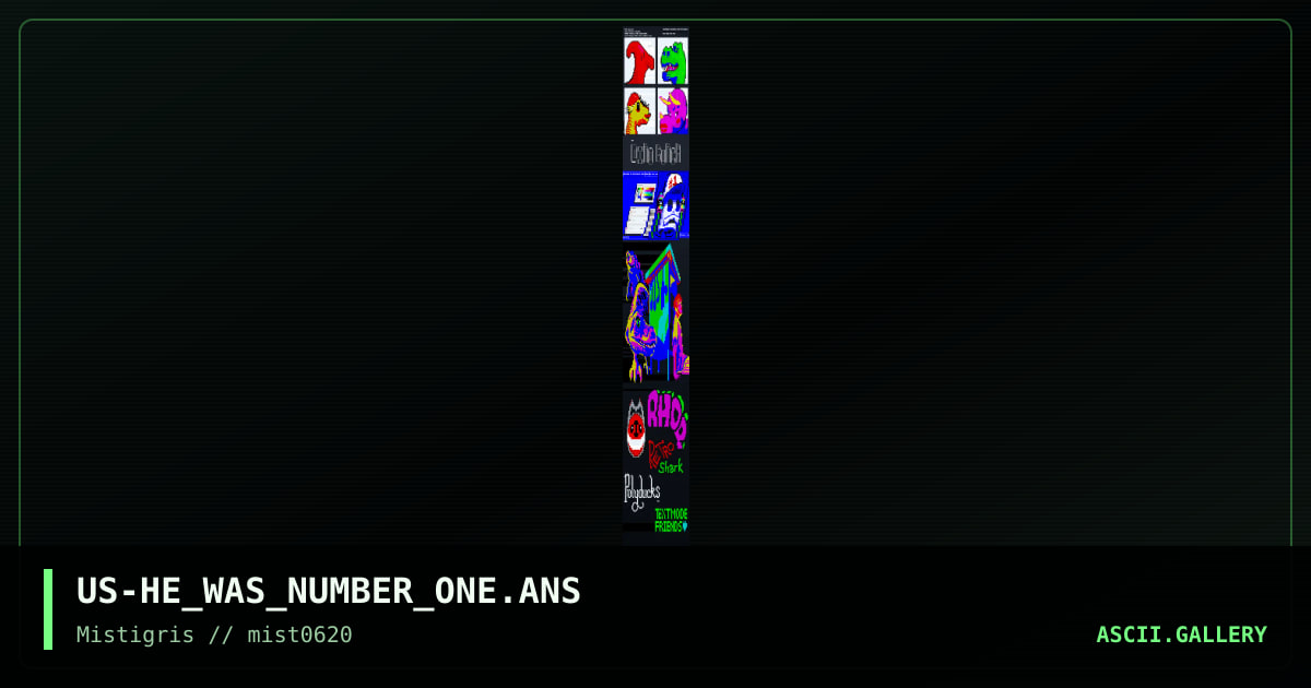 He Was Number One, by polyducks, mig_moog, rhoq, retroshark, 2020