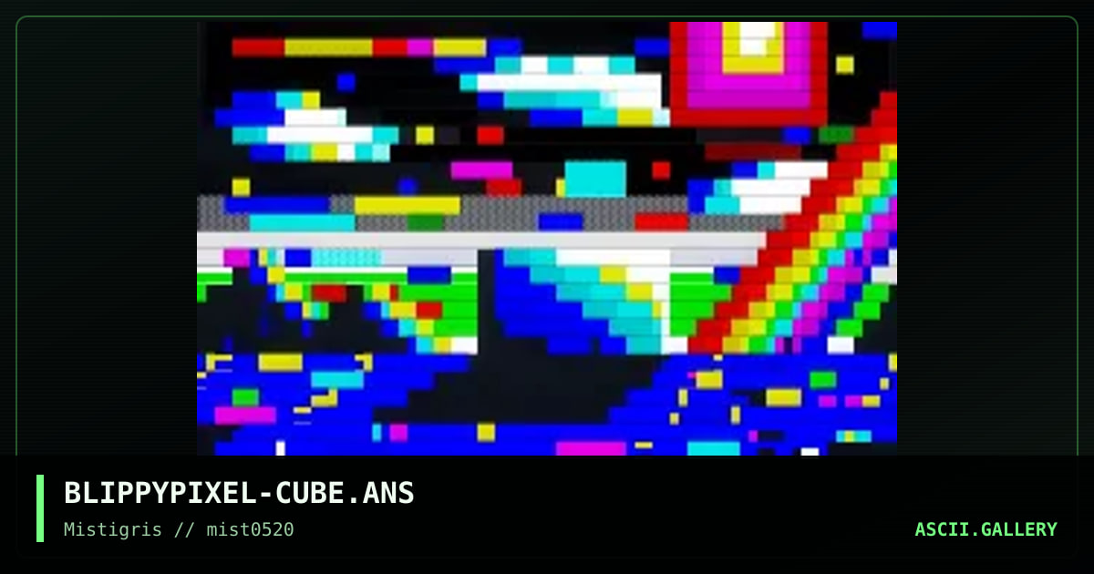 Cube, by blippypixel, 2020