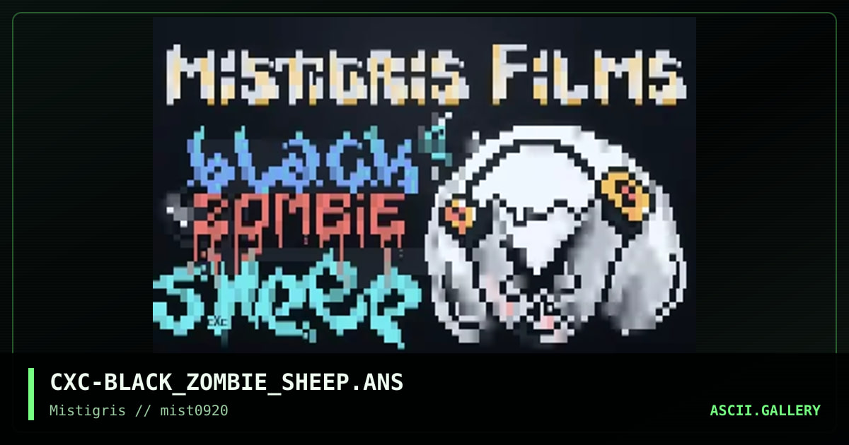 Black Sheep, by coaxcable, 2020
