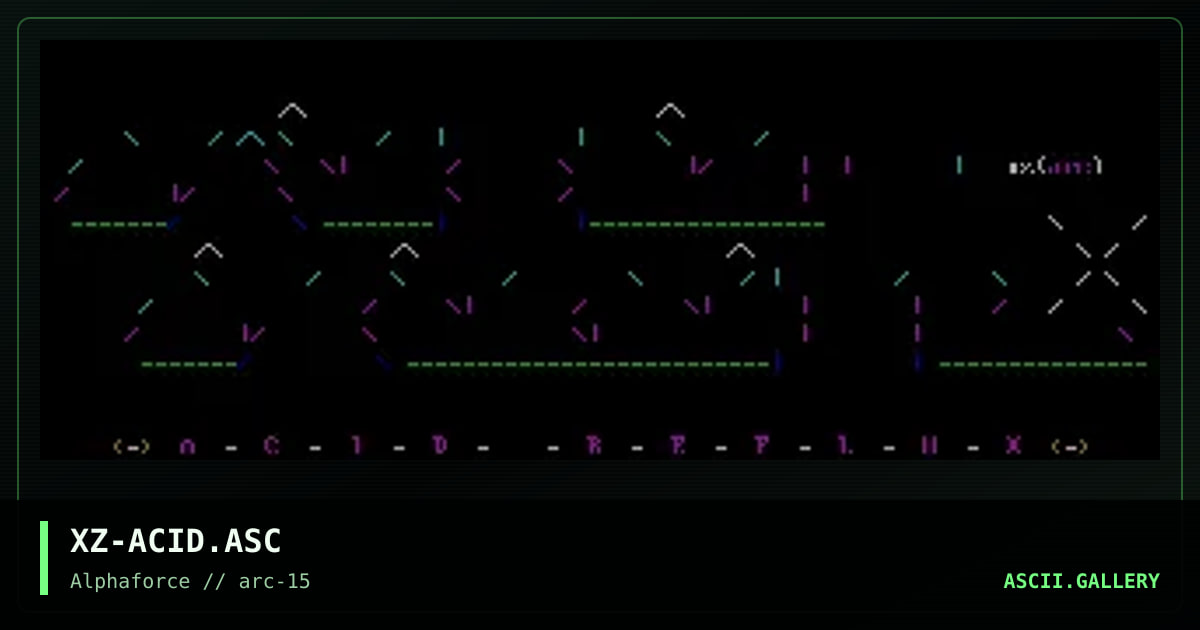 XZ-ACID.ASC, by xzip, 1999