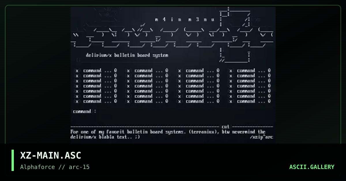 XZ-MAIN.ASC, by xzip, 1999