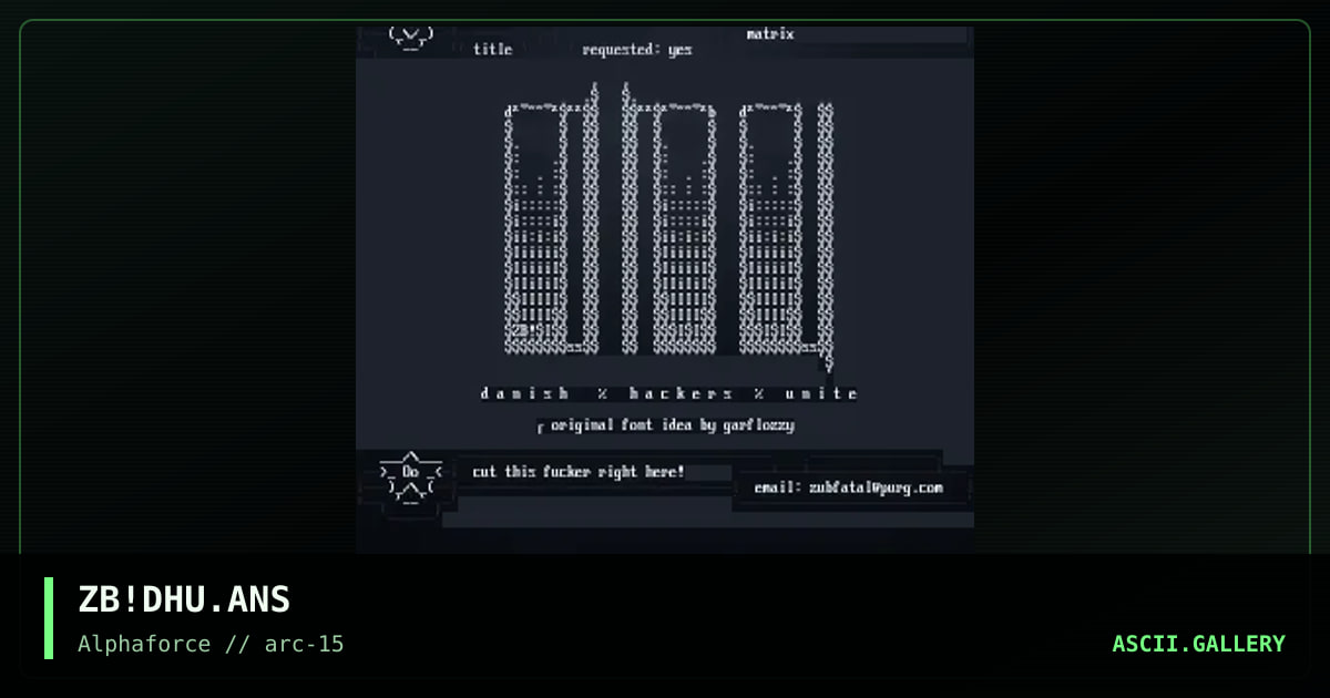ZB!DHU.ANS, by subfatal, 1999