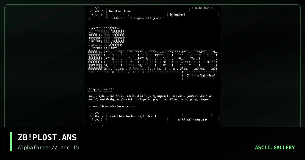 ZB!PLOST.ANS, by subfatal, 1999