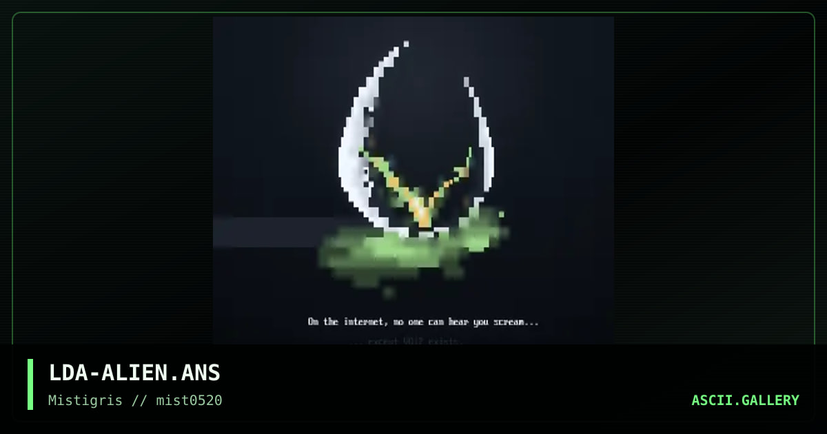 Alien, by lda, 2020