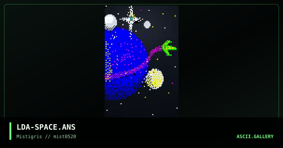 Space scene, by lda, 2020