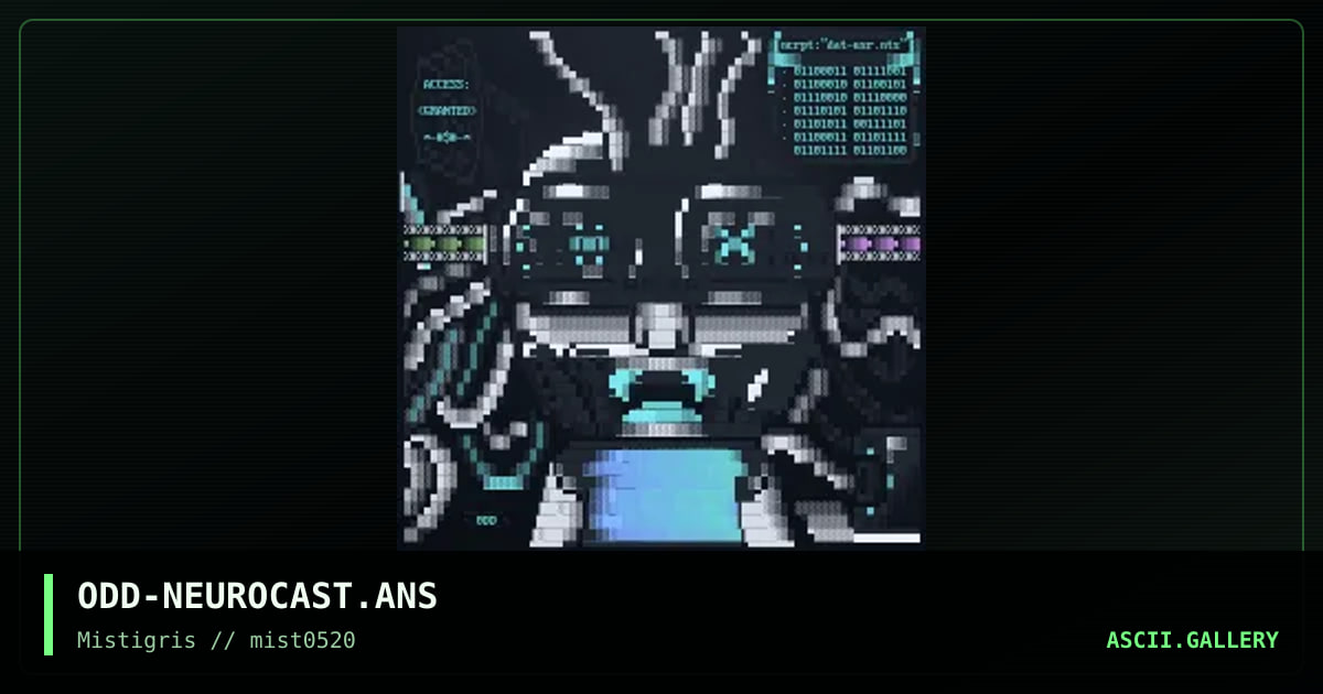 NeuroCast, by oddfirefox, 2020