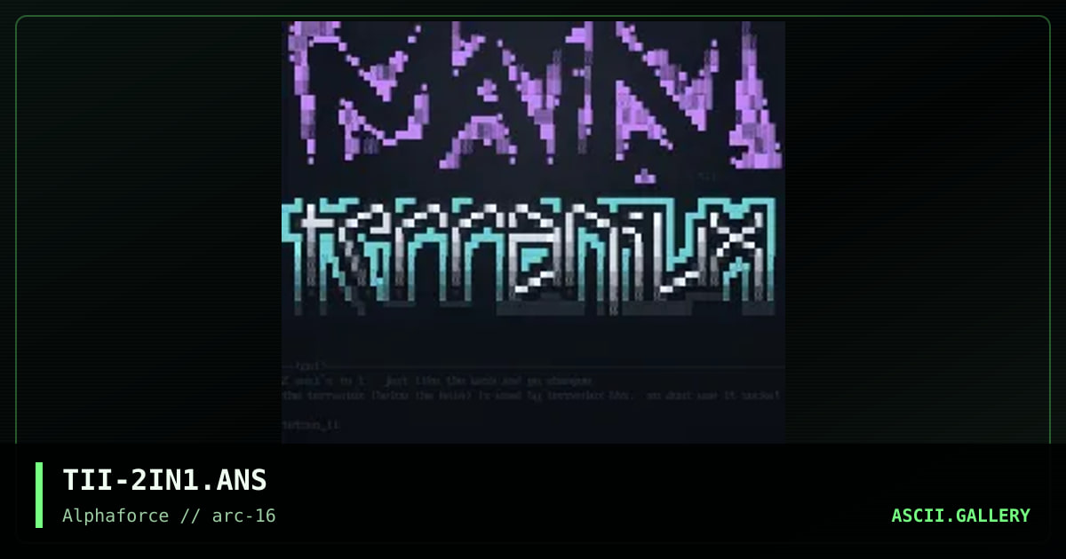 main / terraniux, by tetsuo ii, 2000