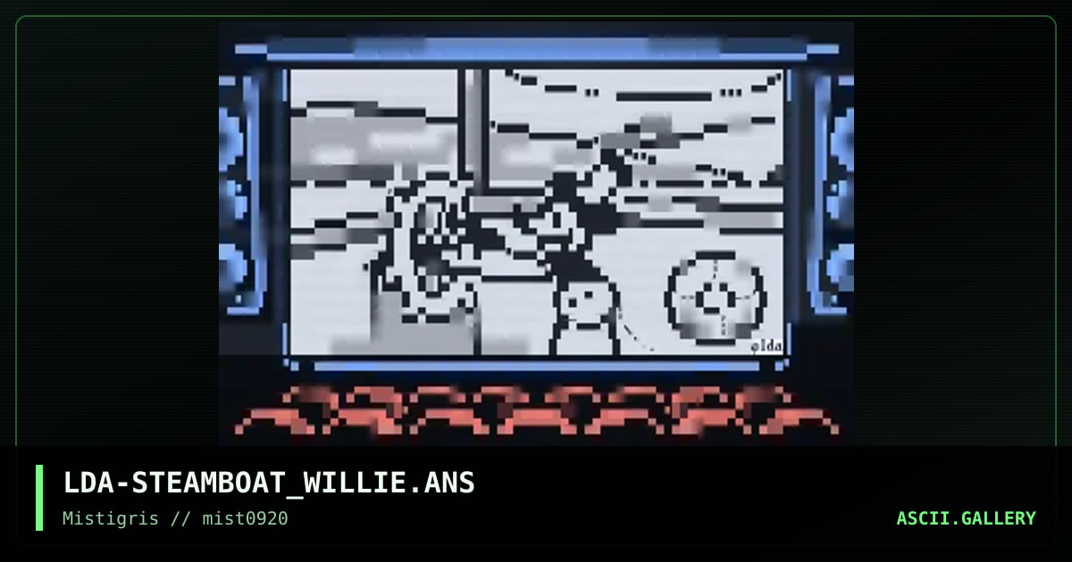 Steamboat Willie, by lda, 2020