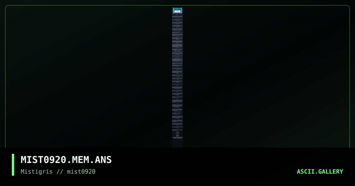 MIST0920 List of Contributors, by oddfirefox, cthulu, 2020