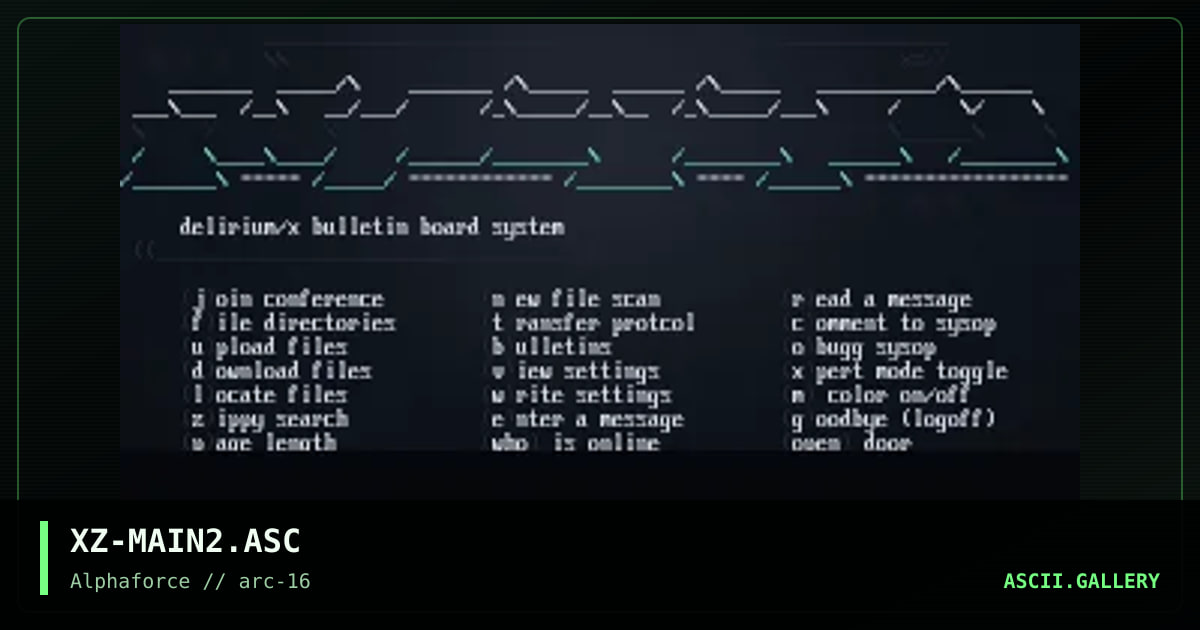 delirium/x mainmenu, by xzip, 2000