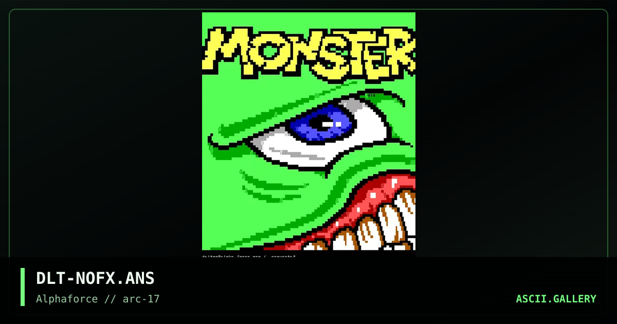 Monster BBS, by dalton, 2000