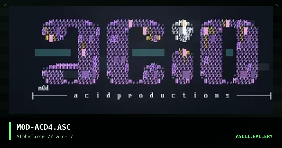 M0D-ACD4.ASC, by modium, 2000