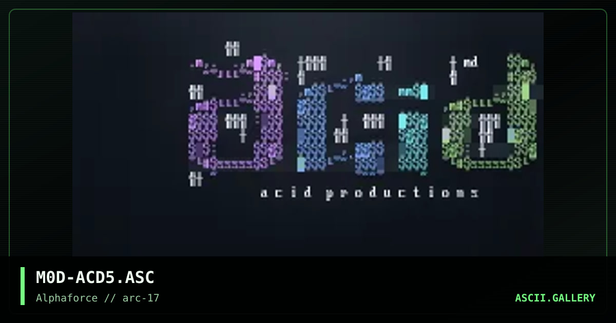 M0D-ACD5.ASC, by modium, 2000