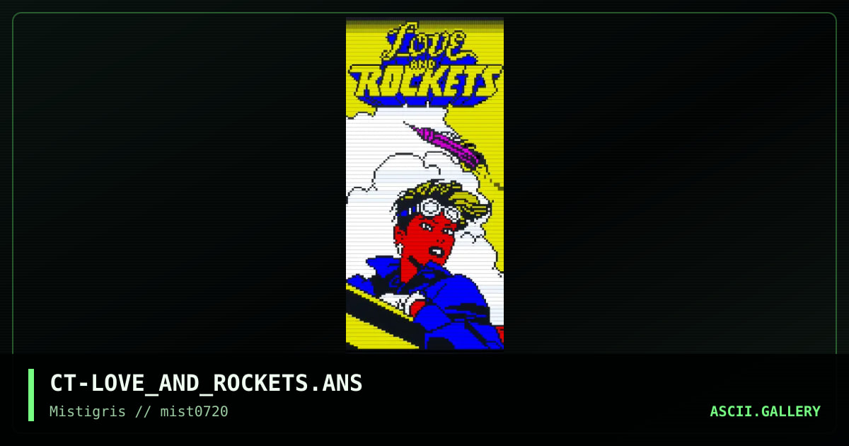 Love and Rockets #5, by cthulu, 2020