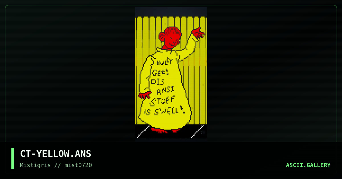 The Yellow Kid, by cthulu, 2020